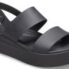 Crocs (WMNS) Brooklyn dikke zool casual zwarte sandalen 206453-060