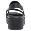 Crocs (WMNS) Brooklyn dikke zool casual zwarte sandalen 206453-060