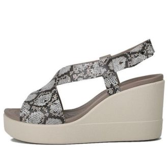 Crocs (WMNS) Brooklyn dikke zool grijze sandalen “Grijs” 206222-93T