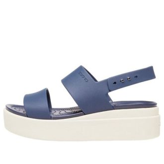 Crocs (WMNS) Brooklyn dikke zool sandalen blauwgrijs “Blue Grey” 206453-46K