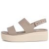 Crocs (WMNS) Brooklyn dikke zool sandalen grijs 206453-15W