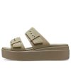 Crocs (WMNS) Brooklyn lage sandalen “Khaki” 207431