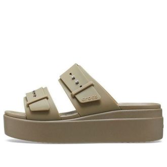Crocs (WMNS) Brooklyn lage sleehak sandaal “Beige” 207431-260