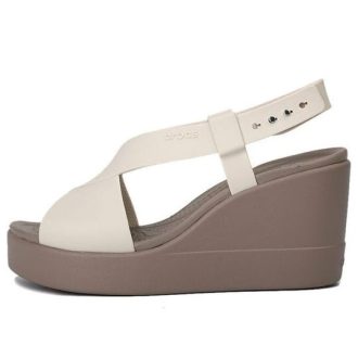 Crocs (WMNS) Brooklyn lichtgewicht cementgrijze sandalen “Grijs” 206222-16T