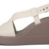 Crocs (WMNS) Brooklyn lichtgewicht cementgrijze sandalen “Grijs” 206222-16T