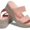 Crocs (WMNS) Brooklyn lichtgewicht lichtroze sandalen 206219-6RL