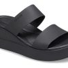 Crocs (WMNS) Brooklyn lichtgewicht zwarte sandalen 206219-060