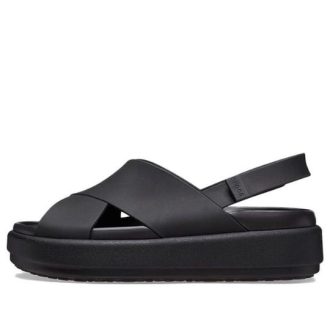 Crocs (WMNS) Brooklyn Luxe Cross Strap “Zwart” 209407-060