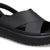 Crocs (WMNS) Brooklyn Luxe Cross Strap “Zwart” 209407-060