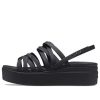 Crocs (WMNS) Brooklyn Strappy Zwarte Sandalen 206751-001