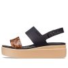 Crocs (WMNS) Brooklyn Tort Low Wedge “Zwart Bruin” 207864-0C4