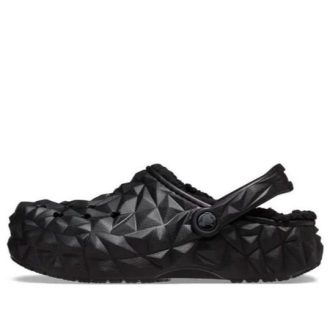 Crocs (WMNS) Classic Clog Gevoerde Geometrische Schoenen “Zwart” 210069-001