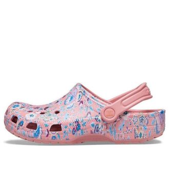 Crocs (WMNS) Classic Clog Liberty London Beach Roze Sandalen 206447-9A5