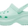 Crocs (WMNS) Classic Clog Retro dikke zool sandalen mintgroen 206302-3TI