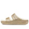 Crocs (WMNS) Classic Cozzzy Glitter Sandalen “Multi Gold” 208124-93S