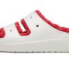 Crocs (WMNS) Classic Cozzzy Holiday Sweater Sandal “Wit Rood” 209227-90H