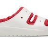 Crocs (WMNS) Classic Cozzzy Holiday Sweater Sandal “Wit Rood” 209227-90H