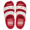 Crocs (WMNS) Classic Cozzzy Holiday Sweater Sandal “Wit Rood” 209227-90H