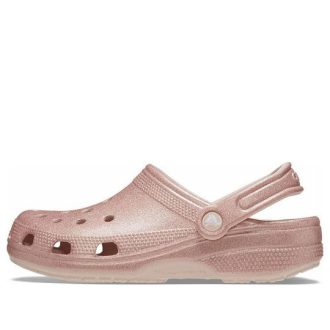 Crocs (WMNS) Classic Glitter Clogs “Roze” 205942-6WV