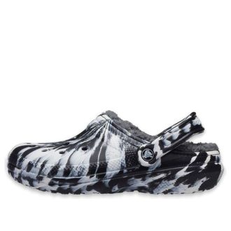 Crocs (WMNS) Classic Lined Clog Outdoor Sandalen “Marbled White Black” 207180-103