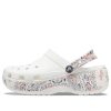 Crocs (WMNS) Classic Platform Americana Paisley Clogs “Wit” 207337-94S