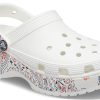 Crocs (WMNS) Classic Platform Americana Paisley Clogs “Wit” 207337-94S