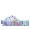 Crocs (WMNS) Classic Platform Palm Print Slide “Blauw Multi-Kleur” 208607-4NQ