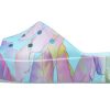 Crocs (WMNS) Classic Platform Palm Print Slide “Blauw Multi-Kleur” 208607-4NQ