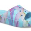 Crocs (WMNS) Classic Platform Palm Print Slide “Blauw Multi-Kleur” 208607-4NQ