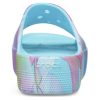Crocs (WMNS) Classic Platform Palm Print Slide “Blauw Multi-Kleur” 208607-4NQ