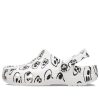 Crocs (WMNS) Classic Skull Print Clogs “Wit Zwart” 208993-103