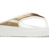 Crocs (WMNS) Dikke Zool Witgouden Pantoffels “White Gold” 206919-100
