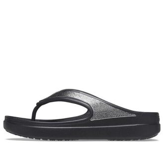 Crocs (WMNS) Dikke Zool Zwarte Pantoffels 206919-001