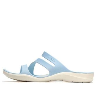 Crocs (WMNS) Flat Heel Sportsloffen Blauw 203998-4JQ