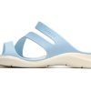 Crocs (WMNS) Flat Heel Sportsloffen Blauw 203998-4JQ