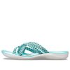 Crocs (WMNS) gebreide slippers blauw wit 205728-4DY
