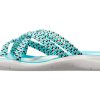 Crocs (WMNS) gebreide slippers blauw wit 205728-4DY