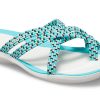 Crocs (WMNS) gebreide slippers blauw wit 205728-4DY