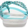 Crocs (WMNS) gebreide slippers blauw wit 205728-4DY