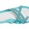 Crocs (WMNS) gebreide slippers blauw wit 205728-4DY