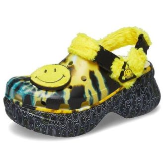 Crocs (WMNS) Klassieke klomp Smiling Face Stijlvolle platte sportschoenen in geel 207271-90H