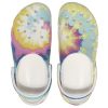 Crocs (WMNS) Klassieke klomp wolken Tie Dye print lichtgewicht comfortabele sportsandalen roze blauw 207151-94S