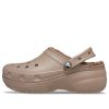 Crocs (WMNS) Klassieke platform gevoerde klompen “Mushroom” 207938-195
