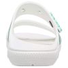 Crocs (WMNS) Klassieke tropische outdoor sportpantoffels met platte hak, witgroen 207183-94S
