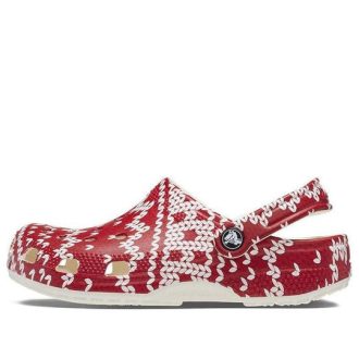 Crocs (WMNS) Klassieke vakantietrui met grafische print “Rood Wit” 209237-90H