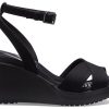 Crocs (WMNS) Leigh II Cross Strap Ankle Wedge Sandalen “Zwart” 204950-060