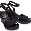 Crocs (WMNS) Leigh II Cross Strap Ankle Wedge Sandalen “Zwart” 204950-060