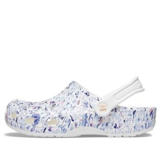 Crocs (WMNS) Liberty London x Crocs Classic Clog Beach Flowers Witte Sandalen 206447-97E