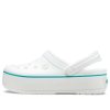 Crocs (WMNS) Lichtgewicht, comfortabele outdoor strandschoenen in wit en blauw “White Blue” 205434-1E0