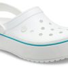 Crocs (WMNS) Lichtgewicht, comfortabele outdoor strandschoenen in wit en blauw “White Blue” 205434-1E0